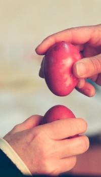 Πάσχα. Τσούγκρισμα αυγών. Μουσείο Κυπριακών Τροφίμων και Διατροφής