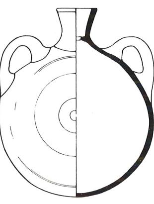 Πήλινη ασκοδάβλα του 650 μ.Χ. περίπου, από τη σπηλιά του Κόρνου στην Κύπρο.