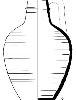 Κουκουμάριον του 12ου αι. με μία λαβή και χωρίς διακόσμηση, από ανασκαφή στη θέση &amp;quot;Παλαιό Δημαρχείο&amp;quot; στη Λευκωσία.