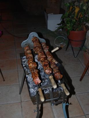 Σούβλα στη φουκού.