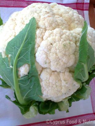 Κουνουπίδι, ένα από τα βασικά υλικά της συνταγής. &lt;br/&gt; Πηγή: Στάλω Λαζάρου.