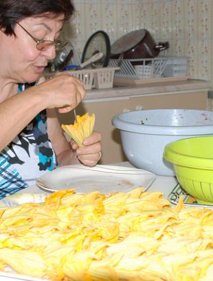 Το γέμισμα των ανθών. &lt;br/&gt; Πηγή: Γ. Γρούτας.