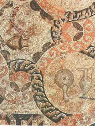 ΕΙΚ.7 Ψηφιδωτό στην &amp;#039;Οικία του Διόνυσου&amp;#039;. Στην εικόνα δεν διακρίνεται το καλάθι με τα σταφύλια (Michaelides 1989, 30)
