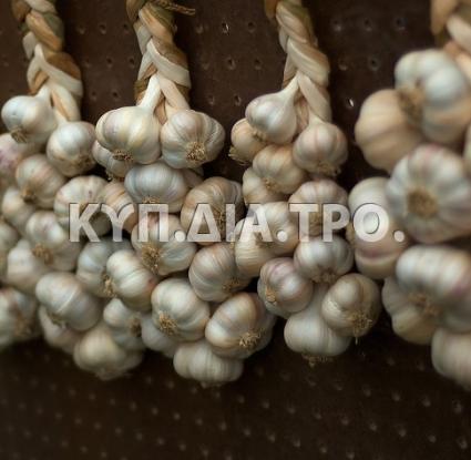 Πλοκάμοι από ξηρά σκόρδα 