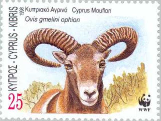 Απεικόνιση αγρινού σε κυπριακό γραμματόσημο.